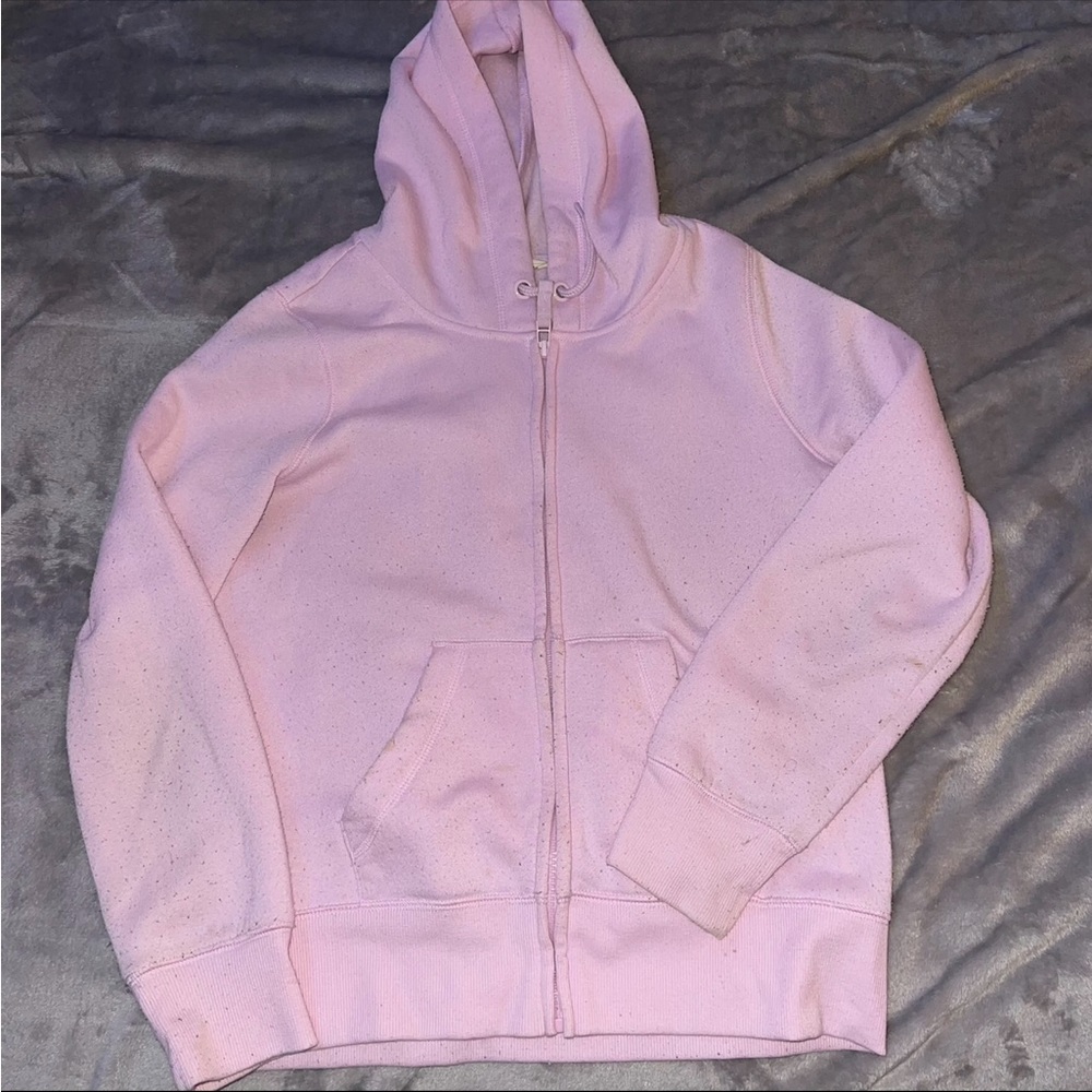 Urban kids light pink zip hoodie